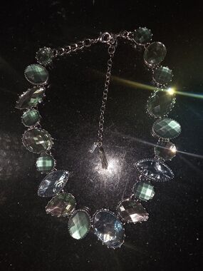 Simply Vera By Vera Wang Elegant Green-Blue Crystal Statement Necklace